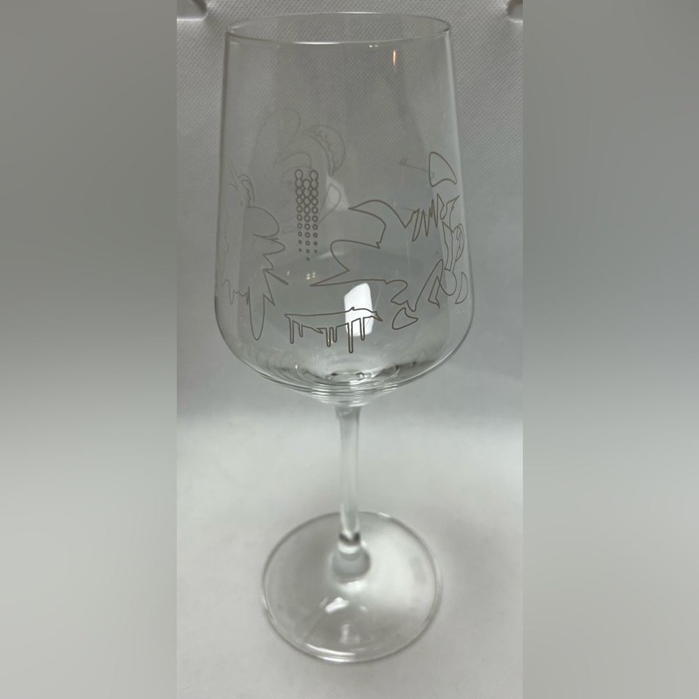 RuneScape | Rasial etched wine glass.